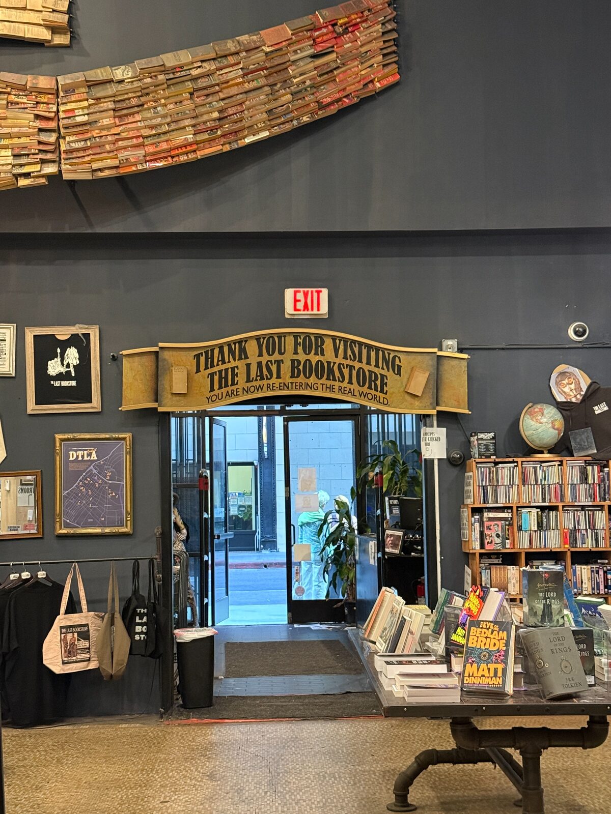 It was funny to see the book I'm currently reading on display as I left (The Eye of the Bedlam Bride)
