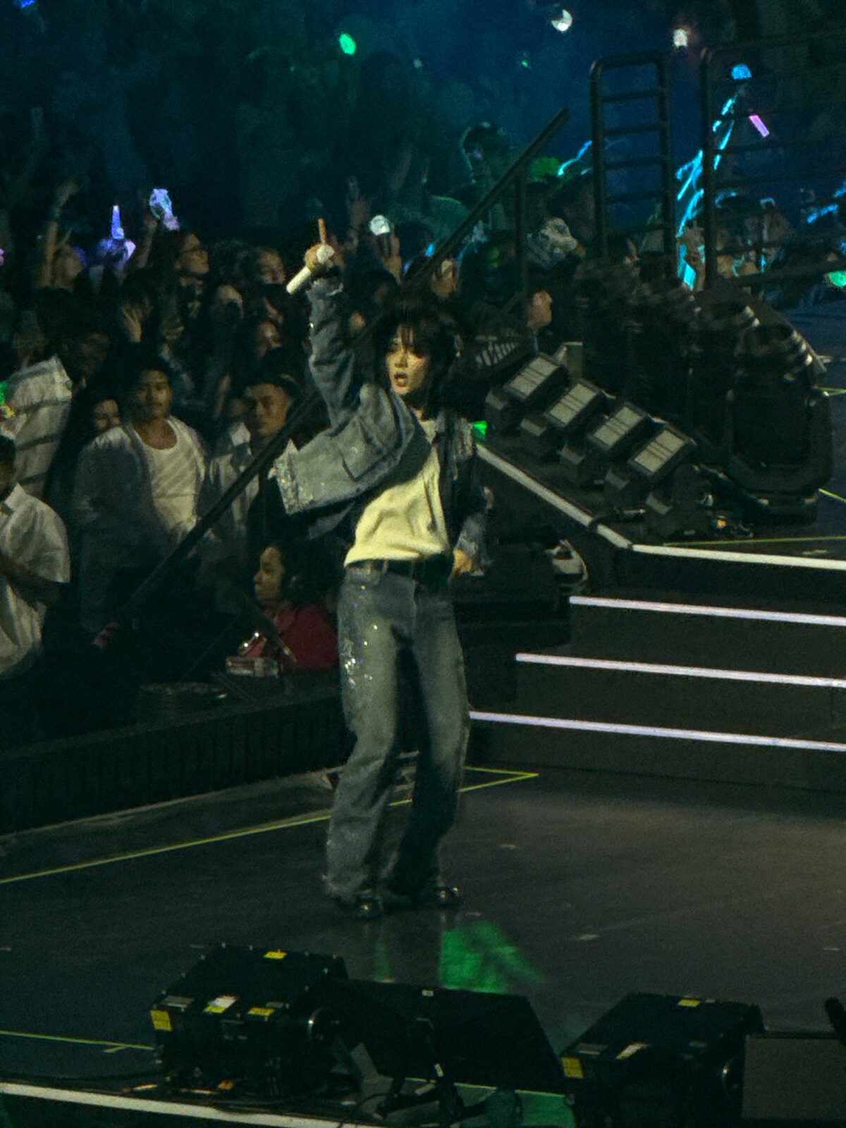 So What performed walking about the stage