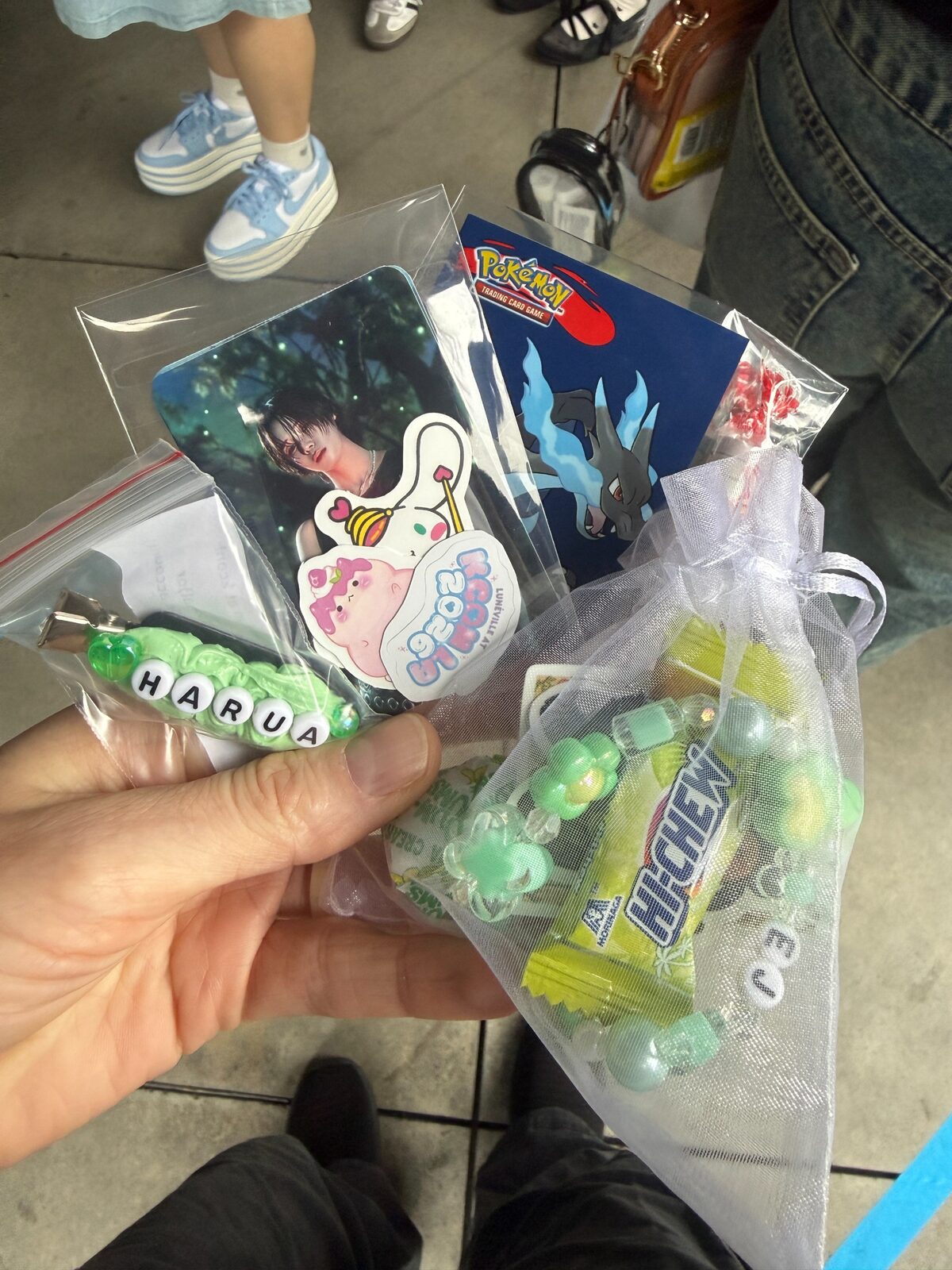 Homemade "freebies" while waiting to get in